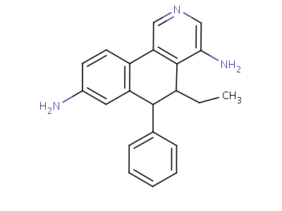 5,6-Dihydro-3,8-diamino-5-ethyl-6-phenylphenanthridine Structure,38483-26-0Structure