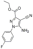 5-氨基-4-氰基-1-(4-氟苯基)吡唑-3-羧酸乙酯結(jié)構(gòu)式_1001665-65-1結(jié)構(gòu)式
