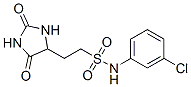 N-(3-氯苯基)-2-(2,5-二氧代咪唑啉-4-基)乙烷磺酰胺結(jié)構(gòu)式_10044-78-7結(jié)構(gòu)式