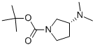 (R)-1-Boc-3-(二甲基氨基)吡咯烷結(jié)構式_1004538-33-3結(jié)構式