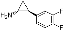 (1R,2S)-2-(3,4-二氟苯基)環(huán)丙胺結(jié)構(gòu)式_1006614-49-8結(jié)構(gòu)式