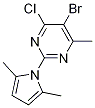 5-溴-4-氯-2-(2,5-二甲基-1H-吡咯-1-基)-6-甲基-嘧啶結(jié)構(gòu)式_1013099-50-7結(jié)構(gòu)式