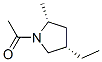 順式-(9CI)-1-乙酰基-4-乙基-2-甲基吡咯烷結(jié)構(gòu)式_101347-71-1結(jié)構(gòu)式