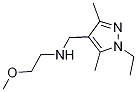 N-[(1-乙基-3,5-二甲基-1H-吡唑-4-基)甲基]-n-(2-甲氧基乙基)胺結構式_1015845-57-4結構式