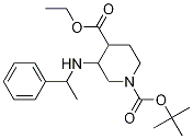 1-boc-3-(1-苯基乙基氨基)哌啶-4-羧酸乙酯結構式_1016259-54-3結構式