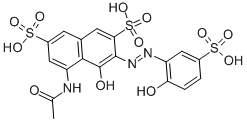 1-羥基-2-(2-羥基-5-硫苯基氮雜)-3,6-二硫-8-乙酰氨基萘結(jié)構(gòu)式_101708-53-6結(jié)構(gòu)式