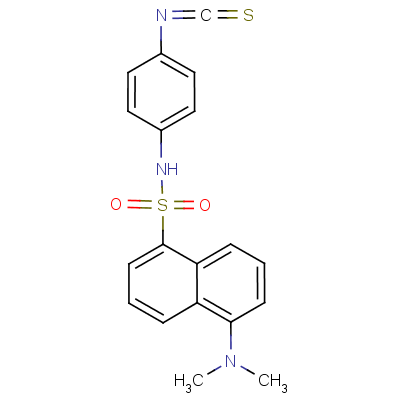 4-(N-1-二甲基氨基萘-5-磺?；被?異硫氰酸苯酯結(jié)構(gòu)式_102417-94-7結(jié)構(gòu)式