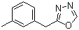 2-(3-甲基芐基)-1,3,4-噁二唑結(jié)構(gòu)式_1026573-04-5結(jié)構(gòu)式