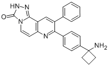8-[4-(1-氨基環(huán)丁基)苯基]-9-苯基-1,2,4-噻唑并[3,4-f][1,6]萘啶-3(2H)-酮結(jié)構(gòu)式_1032349-93-1結(jié)構(gòu)式