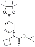 1-(4-(4,4,5,5-四甲基-1,3,2-二氧硼戊環(huán)-2-基)苯基)環(huán)丁基氨基甲酸叔丁酯結(jié)構(gòu)式_1032528-06-5結(jié)構(gòu)式