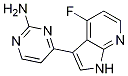 4-(4-氟-1H-吡咯并[2,3-B]吡啶-3-基)-2-嘧啶胺結(jié)構(gòu)式_1048967-02-7結(jié)構(gòu)式