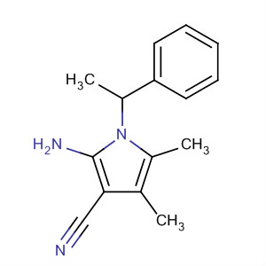 2-氨基-4,5-二甲基-1-(1-苯基乙基)-1H-吡咯-3-甲腈結(jié)構(gòu)式_104915-38-0結(jié)構(gòu)式