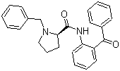 (R)-2- [N’-(N-芐基脯氨酰)氨基]二苯甲酮結(jié)構(gòu)式_105024-93-9結(jié)構(gòu)式