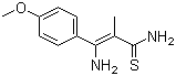 3-氨基-3-(4-甲氧基苯基)-2-甲基-2-丙烯硫代酰胺結(jié)構(gòu)式_1050392-22-7結(jié)構(gòu)式