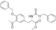 3-乙?；?n-芐氧基羰基-4-o-芐基-L-酪氨酸甲酯結(jié)構(gòu)式_105205-69-4結(jié)構(gòu)式