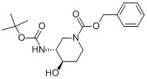 (3R,4R)-芐基3-(叔丁氧基羰基氨基)-4-羥基哌啶-1-羧酸結(jié)構(gòu)式_1052715-76-0結(jié)構(gòu)式