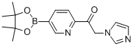 2-(1H-咪唑-1-基)-1-[5-(4,4,5,5-四甲基-1,3,2-二噁硼烷-2-基)-2-吡啶]-乙酮結(jié)構(gòu)式_1056040-15-3結(jié)構(gòu)式