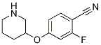 2-氟-4-(哌啶-3-基氧基)-苯甲腈結(jié)構(gòu)式_1063734-68-8結(jié)構(gòu)式