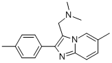 N,N-二甲基-1-(6-甲基-2-(對甲苯)咪唑并[1,2-a]吡啶-3-基)甲胺結(jié)構(gòu)式_106961-33-5結(jié)構(gòu)式