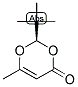 (R)-2-叔丁基-6-甲基-1,3-二噁英-4-酮結(jié)構式_107289-20-3結(jié)構式
