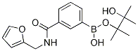 3-(糠基氨基羰基)苯硼酸頻那醇酯結(jié)構(gòu)式_1073353-63-5結(jié)構(gòu)式