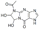 (9ci)-5-乙?；?1,5,6,7-四氫-6,7-二羥基-9H-咪唑并[1,2-a]嘌呤-9-酮結(jié)構(gòu)式_107698-73-7結(jié)構(gòu)式