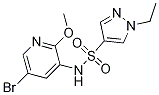 N-(5-溴-2-甲氧基-3-吡啶)-1-乙基-1H-吡唑-4-磺酰胺結構式_1083326-09-3結構式