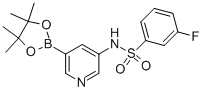 3-氟-n-[5-(4,4,5,5-四甲基-1,3,2-二噁硼烷-2-基)-3-吡啶]-苯磺酰胺結(jié)構(gòu)式_1083326-61-7結(jié)構(gòu)式