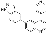 6-(1H-吡唑并[3,4-b]吡啶-5-基)-4-(4-吡啶)喹啉結(jié)構(gòu)式_1086056-94-1結(jié)構(gòu)式