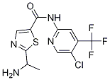 2-(1-氨基乙基)-n-(5-氯-4-(三氟甲基)吡啶-2-基)噻唑-5-羧酰胺結(jié)構(gòu)式_1095823-56-5結(jié)構(gòu)式