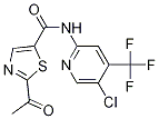 2-乙酰基-n-(5-氯-4-(三氟甲基)吡啶-2-基)噻唑-5-羧酰胺結(jié)構(gòu)式_1095825-46-9結(jié)構(gòu)式