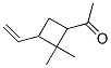 (9ci)-1-(3-乙烯-2,2-二甲基環(huán)丁基)-乙酮結構式_109682-70-4結構式