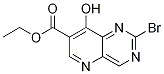 2-溴-8-羥基吡啶并[3,2-d]嘧啶-7-羧酸乙酯結(jié)構(gòu)式_1098588-16-9結(jié)構(gòu)式