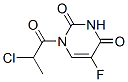 (9ci)-1-(2-氯-1-氧代丙基)-5-氟-2,4(1H,3h)-嘧啶二酮結(jié)構(gòu)式_110073-44-4結(jié)構(gòu)式