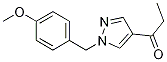 1-(1-(4-甲氧基芐基)-1H-吡唑-4-基)-1-丙酮結(jié)構(gòu)式_1105039-60-8結(jié)構(gòu)式