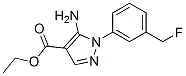 5-氨基-1-[5-(氟甲基)苯基]-1H-吡唑-4-羧酸乙酯結(jié)構(gòu)式_110821-29-9結(jié)構(gòu)式