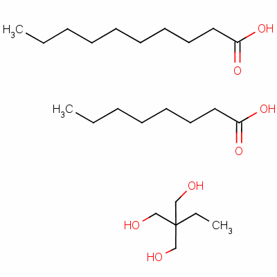 Decanoic acid, ester with 2-ethyl-2-(hydroxymethyl)-1,3-propanediol octanoateStructure,11138-60-6Structure Decanoic acid, ester with 2-ethyl-2-(hydroxymethyl)-1,3-propanediol octanoate Structure,11138-60-6Structure