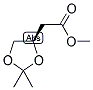 (R)-2,2-二甲基-1,3-二氧戊環(huán)-4-乙酸甲酯結構式_112031-10-4結構式