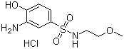 2-氨基苯酚-4-(2’-甲氧基)磺酰乙胺鹽酸鹽結(jié)構(gòu)式_112195-27-4結(jié)構(gòu)式