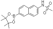 N-[6-(4,4,5,5-四甲基[1,3,2]二噁硼烷-2-基)萘-2-基]甲烷磺酰胺結(jié)構(gòu)式_1132940-88-5結(jié)構(gòu)式