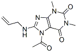 (9ci)-7-乙酰基-3,7-二氫-1,3-二甲基-8-(2-丙烯基氨基)-1H-嘌呤-2,6-二酮結(jié)構(gòu)式_113400-00-3結(jié)構(gòu)式