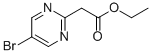 (5-Bromopyrimidin-2-yl)acetic acid ethyl ester Structure,1134327-91-5Structure