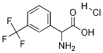 2-氨基-2-[3-(三氟甲基)苯基]乙酸鹽酸鹽結(jié)構(gòu)式_1134915-25-5結(jié)構(gòu)式
