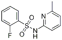 2-氟-N-(6-甲基-2-吡啶)苯磺酰胺結(jié)構(gòu)式_1136813-84-7結(jié)構(gòu)式
