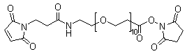 馬來酰亞胺丙酰基-dPEG10-NHS結(jié)構(gòu)式_1137109-22-8結(jié)構(gòu)式