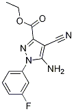 5-氨基-4-氰基-1-(3-氟苯基)吡唑-3-羧酸乙酯結(jié)構(gòu)式_1150164-17-2結(jié)構(gòu)式