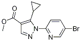 1-(5-溴吡啶-2-基)-5-環(huán)丙基吡唑-4-羧酸甲酯結(jié)構(gòu)式_1150164-26-3結(jié)構(gòu)式