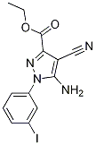 5-氨基-4-氰基-1-(3-碘苯基)吡唑-3-羧酸乙酯結(jié)構(gòu)式_1150164-66-1結(jié)構(gòu)式