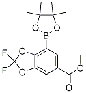 6-甲氧基羰基-2,2-二氟苯并[d][1,3]二氧代-4-硼酸頻那醇酯結構式_1150271-58-1結構式