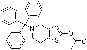 5-三苯甲游基-4,5,6,7-四氫-噻吩并[3,2-c]吡啶-2-乙酸酯結(jié)構(gòu)式_1151904-83-4結(jié)構(gòu)式